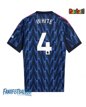 Arsenal Ben White #4 Tricou Fotbal Replică 2025-26 Barbati Deplasare